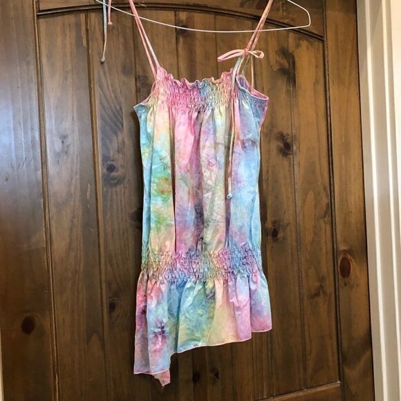 NWOT Tie dye asymmetrical tank top flowy - Picture 1 of 2